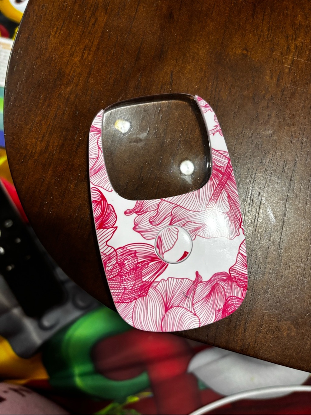 Pink Floral magnifying glass/flashlight